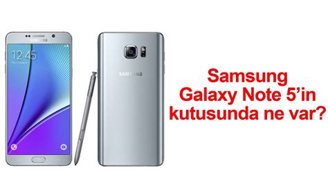 note 5 kutu içeriği